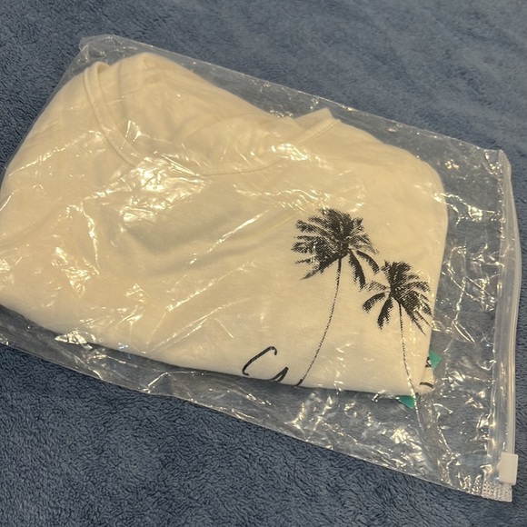 ELLA FANTASIA CALIFORNIA CROP TOP NWT PALM TREES SIZE S - Picture 13 of 13